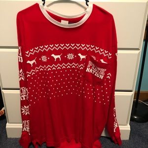 VS Pink Nation Holiday long sleeve